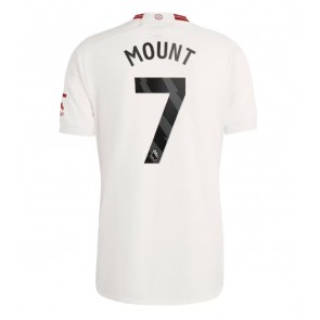 Lacne Muži Futbalové dres Manchester United Mason Mount #7 2023-24 Krátky Rukáv - Tretina